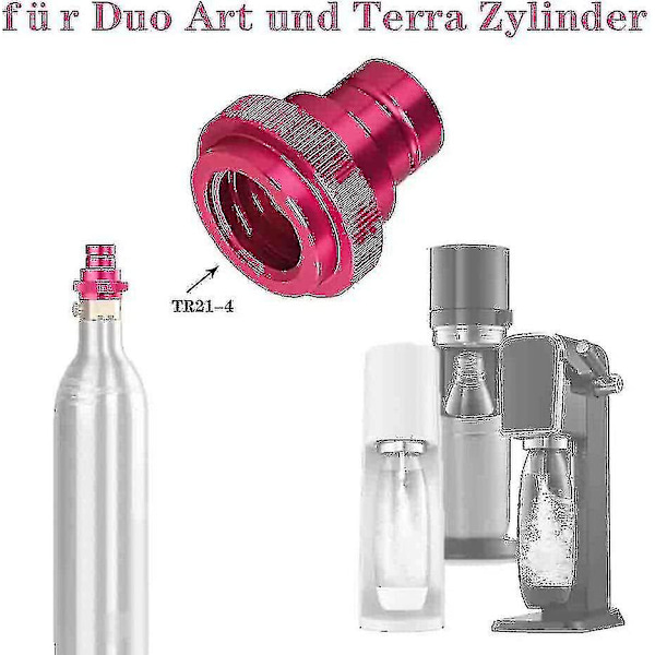 Hurtigkobling CO2-adapter for Sodastream vannsprinkler Duo Art, Terra, Tr21-4 - Jxlgv null null none