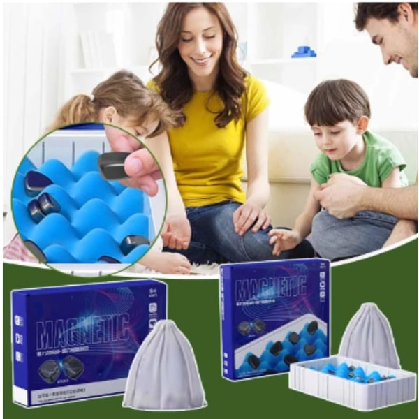Jul magnetisk effekt schack pussel rolig interaktivt brädspel rep stil 2pcs C