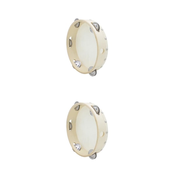 1/2/3 8 tommer tamburin håndtromme legetøj percussion træ enkelt 2PCS