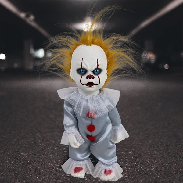 Clown Plyschdocka Skräckfilm Fylld Leksak Figur Läskig Terror Halloween Plushies