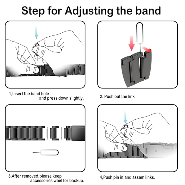 Titaniumarmband, metallrem med sköldpaddsskalsspänne, kompatibel med Apple Watch Series 9/Ultra 2/SE/8/7/2023, 45mm/44mm/49mm, silver 45mm/44mm/49mm