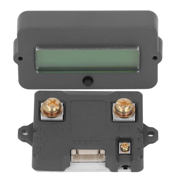 Batterimonitor Vattentät ABS Anti-Reverse Enkel Kablage Batterispänningsmätare för Säkerhet 80V 50A
