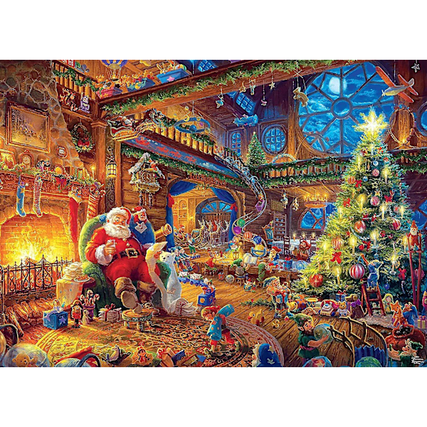 1000/500/300 Piece Cardboard Puzzle, Beautiful Christmas Puzzle Each piece is unique, Softclick technology means pieces fit together perfectly