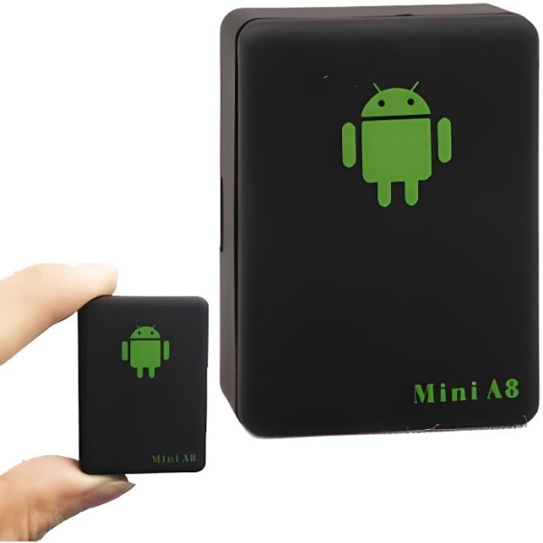 MINI Tracker A8 GLOBAL Real Time 4 Band Global Locator gsm/gprs tracker för bil, motorcykel, etc... Svart