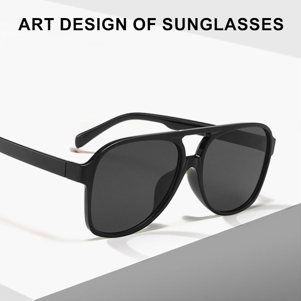Retro Square Polarized Aviator Aurinkolasit Naiset Miehet 70- vintage