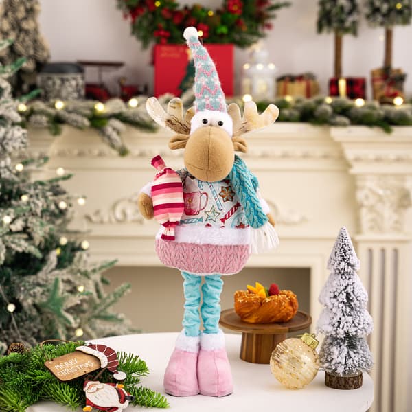 Julepynt rosa jul teleskopisk dukke ornamenter elder