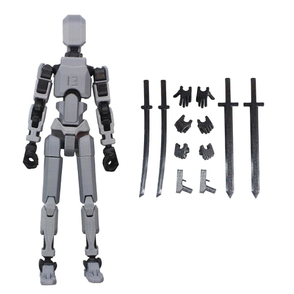 T13 Actionfigur, Titan 13 Actionfigur, Robot Actionfigur, 3D-tryckt Action, 50 % rabatt - transparent