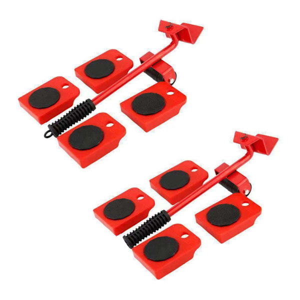 Möbellyftar Enkla att flytta-Sliders 5Pack-Mover Set för kylskåp Justerbar höjd-Maximal belastningsvikt 200kg 0.94 Five piece set