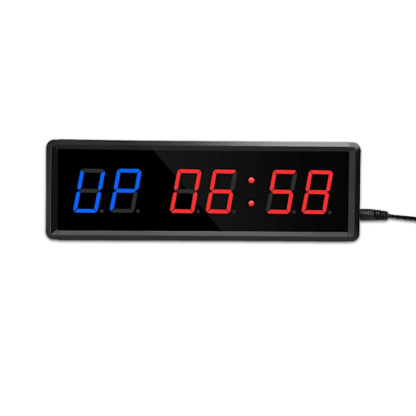Programmerbar Fjärrkontroll LED crossfit timer Intervalltimer garage timer sportträningsklocka Crossfit gym timer