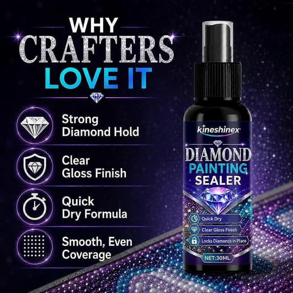 Diamond Art Coating Spray Blank overflade klar coating til 5D diamantmaling puslespil håndlavede håndværksmaterialer 3pcs 100ml
