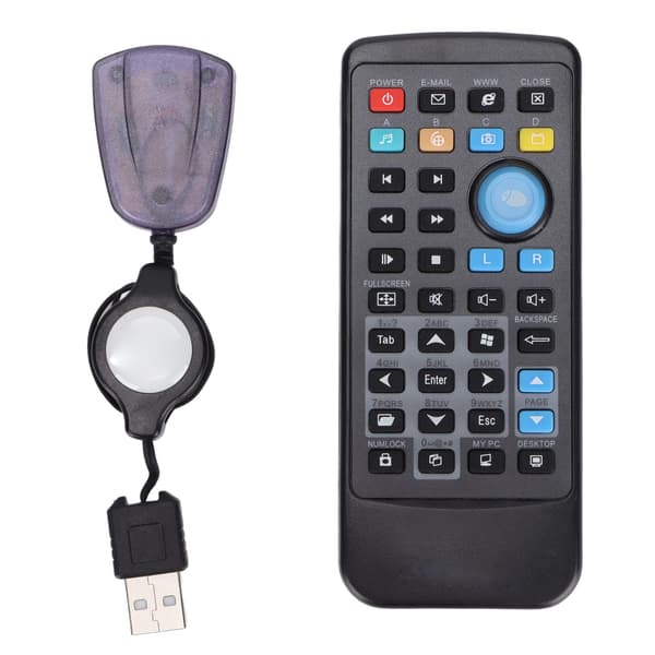 Fjernkontroll USB-mottaker Kontroll PC Datamaskin Fjernkontroll Trådløs fjernkontroll