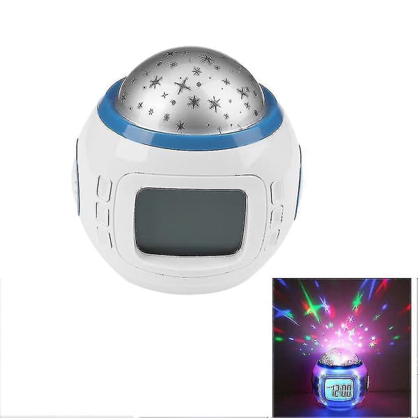 LED Digital Väckarklocka Snooze Stjärnklar Himmels Ljusande Väckarklocka För Barn[qb]