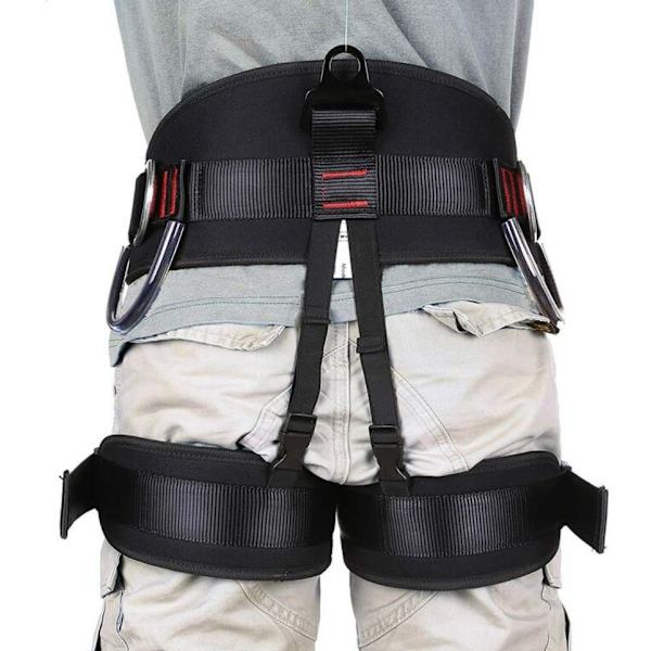 Sit Rappelling Sele, Klatring Fall Beskyttelse Rappelling Aerial Arbeid Halv Kropp Lumbar Sele - 1 stk