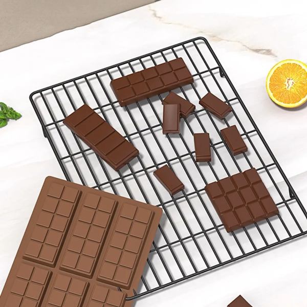 Silikonform til chokoladekage, 60 stykker, brudsikker form, chokoladekage