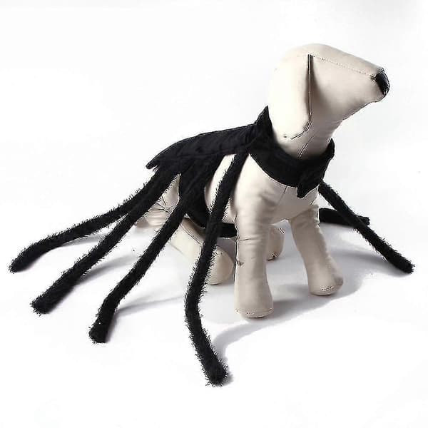 Halloween Justerbart Hunde- og Kattekostyme Edderkopp Realistisk Plysj Edderkopp[BT]