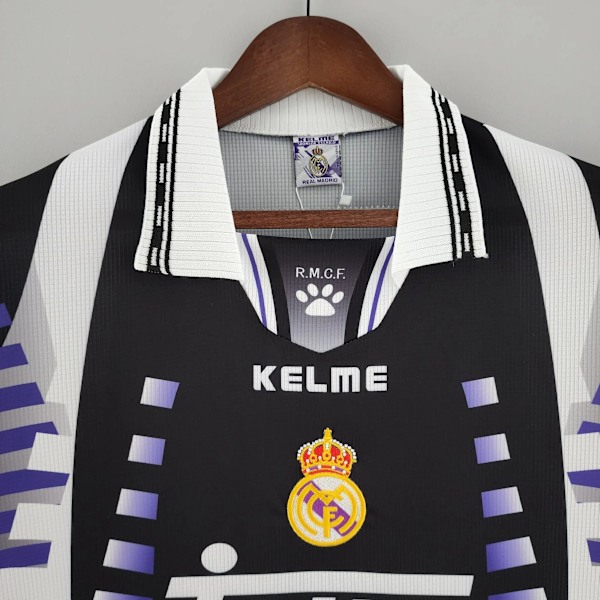REAL MADRID 1997 - 1998 TREDJE DRAKT Retro Fotballdrakt for Menn M