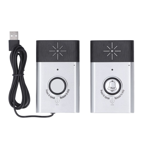 Trådlös dörrklocka med röstintercom, fjärrkontroll, hushåll, smart trådlös röst dörrklocka kit