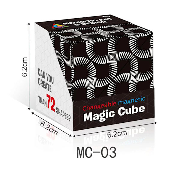 3D magisk kub Shashibo formförskjutande låda pussel leksaker present MC-03