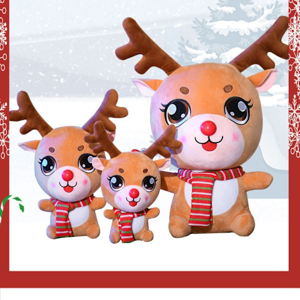 Jultomte Docka Älg Mormor Plyschleksaker ÄLG ÄLG ÄLG[BT} Stand Elk Stand Elk