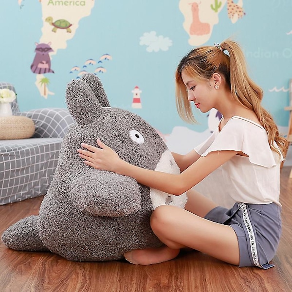 20-70cm Gigant Myk Totoro Plysjleker Tegneserie Tonari No Totoro Plysj Pute Nydelige Fylte Dyr Til Barn Jenter Bursdagsgaver 40 cm