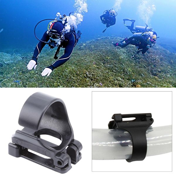 4 kpl snorkkeliklipsiä Universaali snorkkeli pidike Snorkkeli pidike Ilmaputken pidinsetti Scuba sukellukseen Snorkkeli varusteet