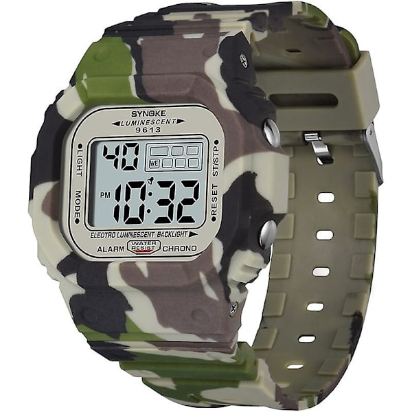Ur, armbåndsure, sportsure, camouflageure, elektroniske ure, firkantede ure, Synoke herreure, herreure, lysende elektro