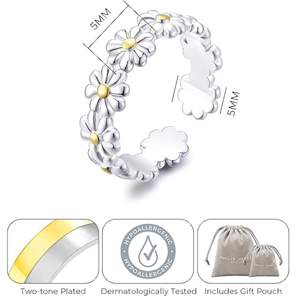 Justerbar Daisy Evighetsring