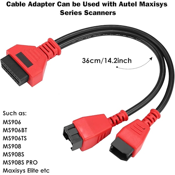 Kabeladapter för Chrysler 12+8 programmeringskabelkontakt