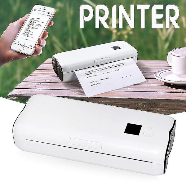 Mini Stilful Blækfri A4 Printer Multifunktionel Mobilprinter Til Billede Dagbog