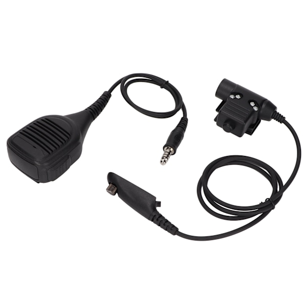 7,1 mm handhållen mikrofon Plug and Play Walkie Talkie axelmikrofon med U94 PTT för MOTOROLA GP338 GP‑328 GP‑340 GP‑380