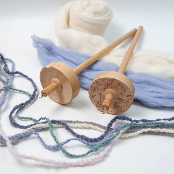 Drop Spindle, Garn Drop Spindle Top Hvirvel Spin Træ Håndspinding Uld Starter Spin