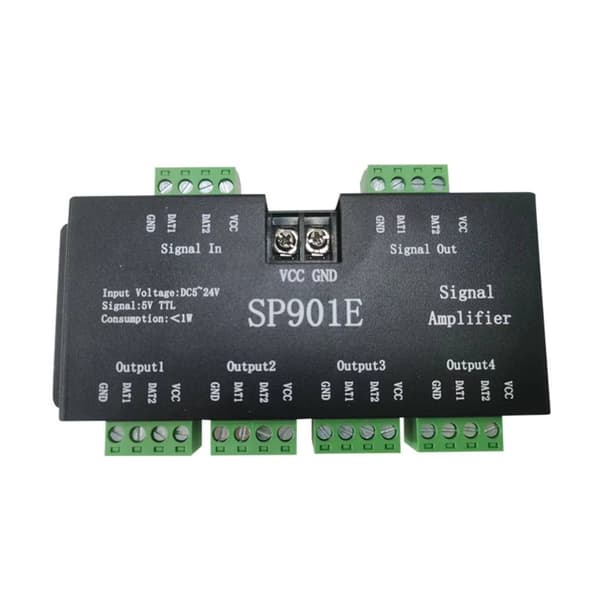 SP901E Signalforstærker Lysstrimmel Repeater SPI Signalforstærket
