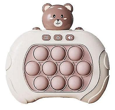 Pop It-spil - Pop It Pro Light Up-spil Hurtig tryk Fidget-spil Brun Brunbjörn