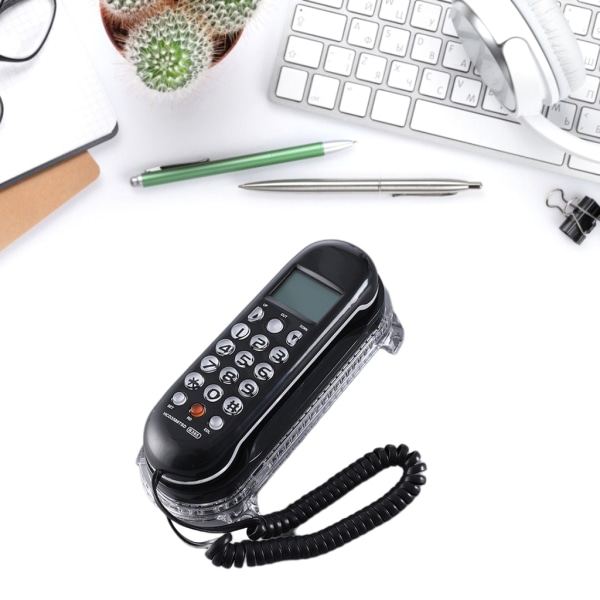 Kristallbas Mini Telefon Snabb Snabb Telefon B365 Liten Väggmonterad Telefon Förbättrad Displayfunktion Blå