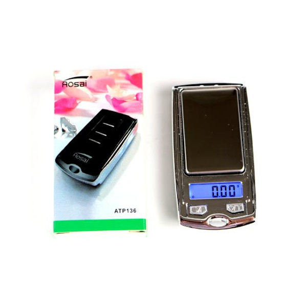 Digital minivåg 0,01g - 200g inkl. batteri CR2032 fickvåg Multicolored multicolor