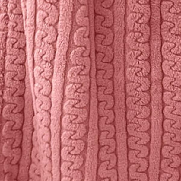 Dam pyjamas vinter ull nattlinne lång, varma pyjamas, plysch hemkläder vardagskläder pink