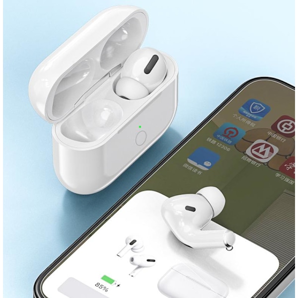 Passar för AirPods Bluetooth-headsetladdningsfodral 1/2/3/Pro1/Pro2 Trådlöst laddningsbatteri Ersättningsfodral AirPods Pro2