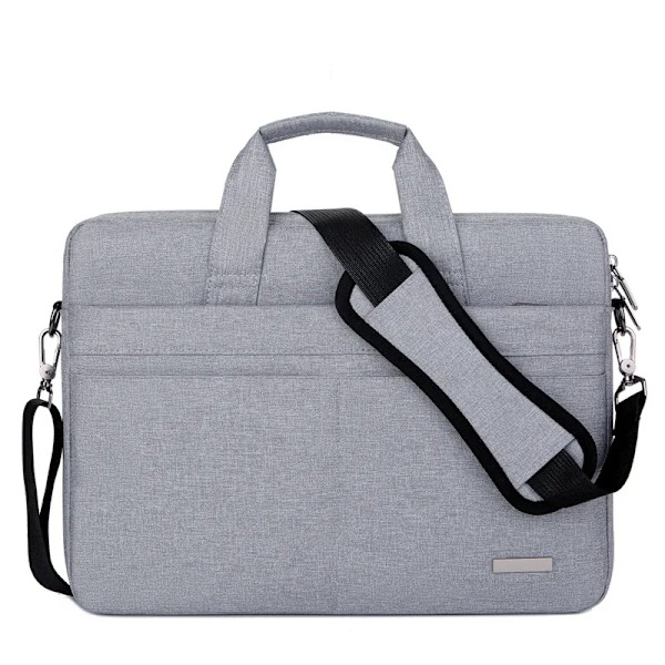 Laptopväska axelväska Notebookväska portföljer för 13,3 14 15,6 17,3 tum Macbook Air Pro HP Huawei Asus Dell Model1-ljusgrå Model1-light grey 17 inches