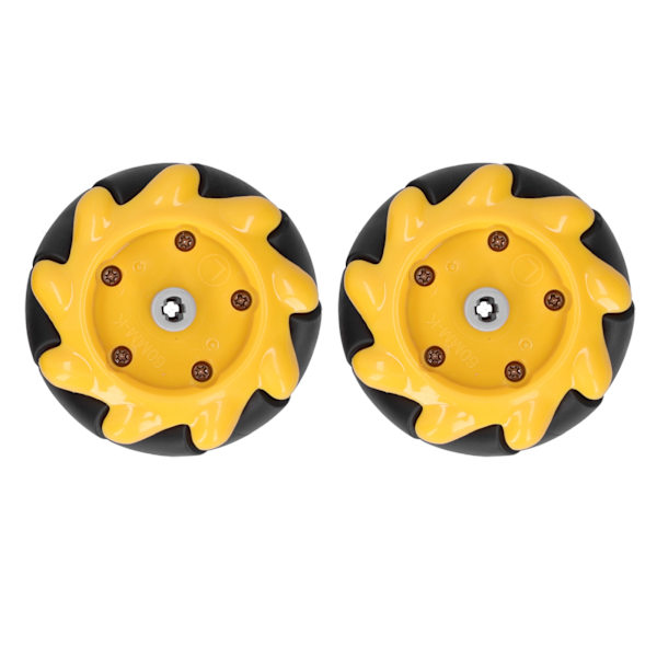 Mecanum-pyörä OmniDirectional Smart Robot Car Parts -lisävarusteet DIY-lelukomponentit 60 mm (1 pari)