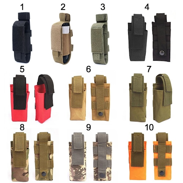 Taktisk Molle Hållare Ficklampa Nylon 7 7 7 7