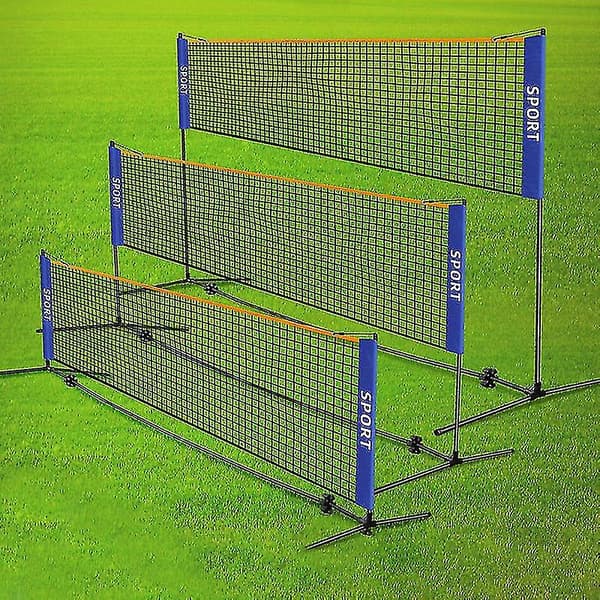 Bærbart foldbart enkelt 3m 4m 5m 6m tennisnet badmintonnet -HG(qb) 6.1M