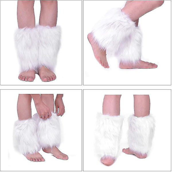 Naisten Tekoturkis Jalkalämmittimet, Talviset Lyhyet Saappaanvarret, Peitteet, Hihat (25 cm)
