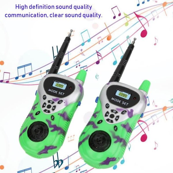 CEN Set of 2 Mini Walkie-Talkies for children Green