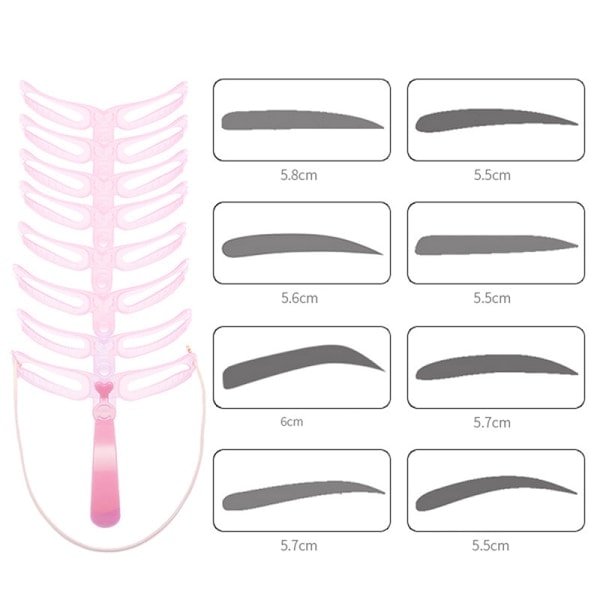Øyenbrynformer Øyenbrynmaler Reusable Design Øyenbryntang Four eyebrows