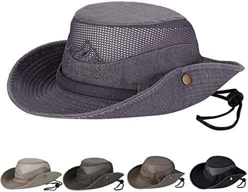 Solhat UV-beskyttelse Bucket hat Sommerhatte (grå)