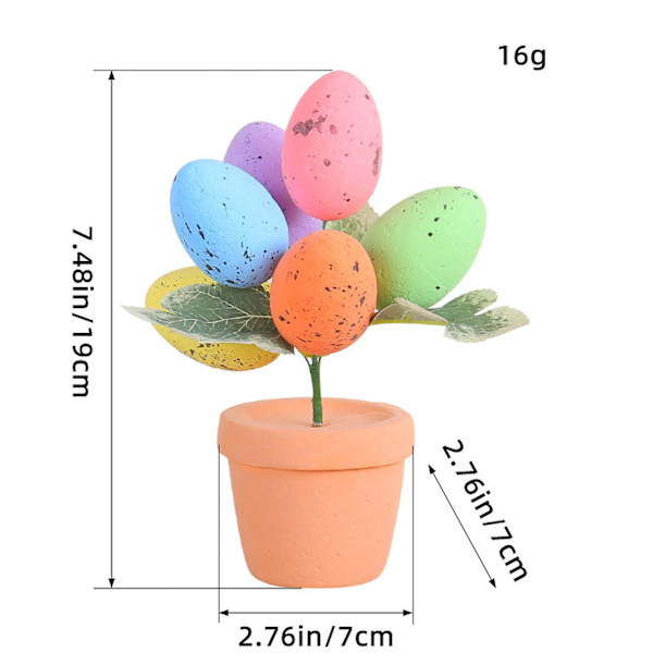 Påsk 17cm Påskägg Kruka Fläckar Ägg Blomkruka Utomhus Trädgård Påsk Dekoration AB170 B