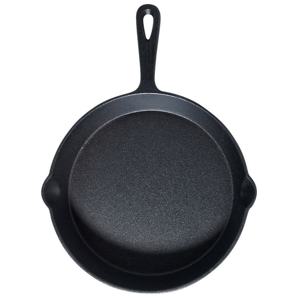 Støpejernspanne 25 cm med silikonhåndtak (BT) 720