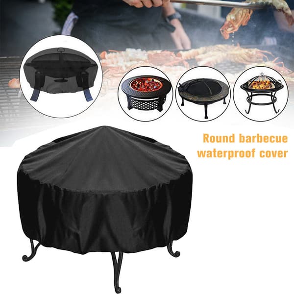 Runt eldskålsöverdrag vattentätt – Utomhus trädgårdsgrill eldskålsskydd**84*50cm (92*51) 84*50cm (92*51)