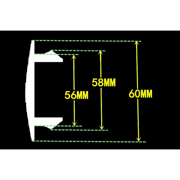 4-pack centrumkåpor – hjulnavsemblem för bil silver 60 mm (BT) Silver 60mm Silver