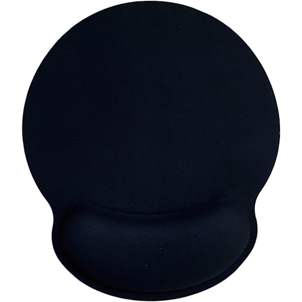 Musmatta med handledsstöd, ergonomiskt handledsstöd i minnesskum halkfri gummibas för dator och kontor 25x23 handled svart1